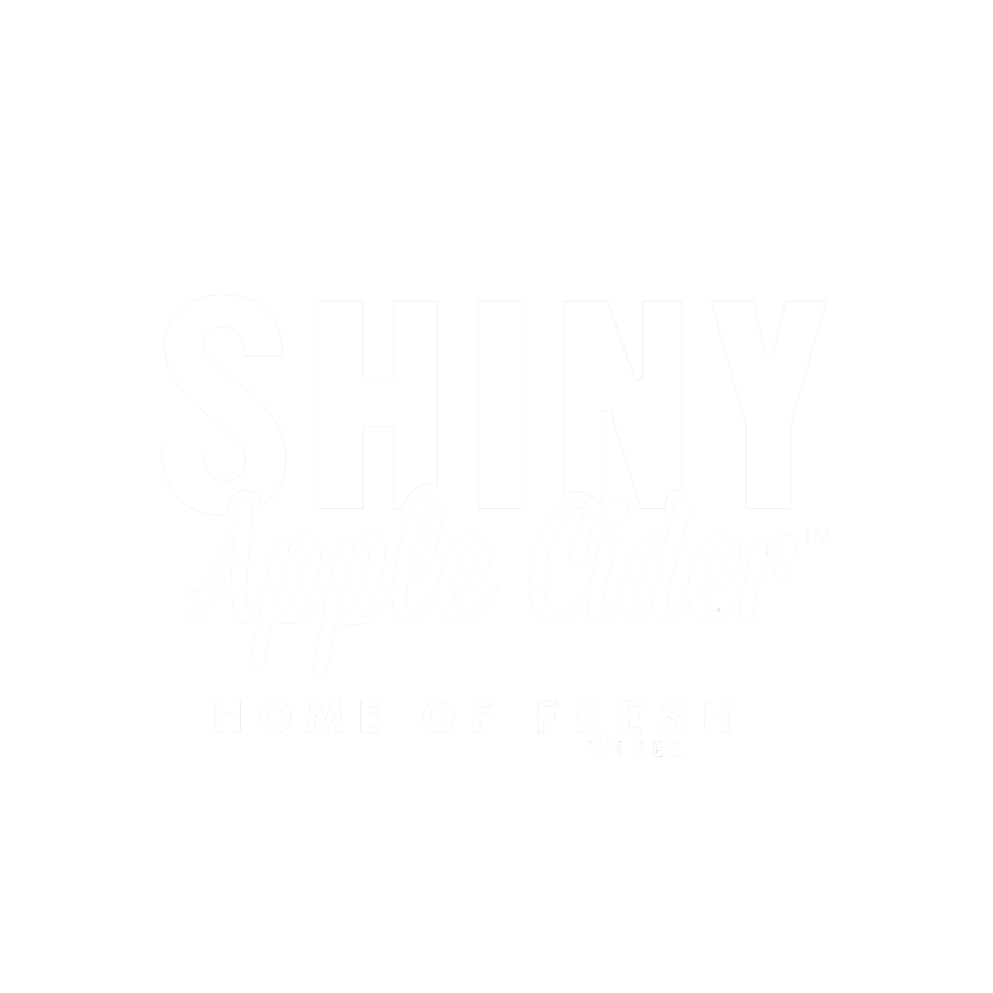 Shiny Apple Cider, Home of Fresh Wines logo